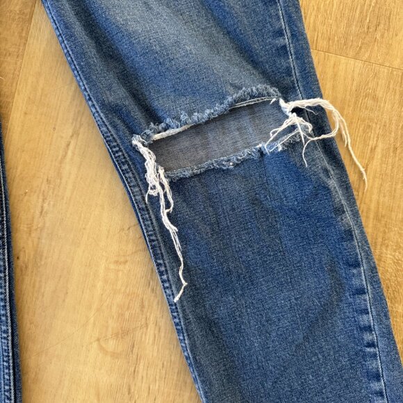 ABERCROMBIE & FITCH ANKLE STRAIGHT ULTRA HI RISE DISTRESS SZ 8/29 STRETCH - Picture 4 of 7